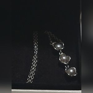 Pandora Gray pearl necklace